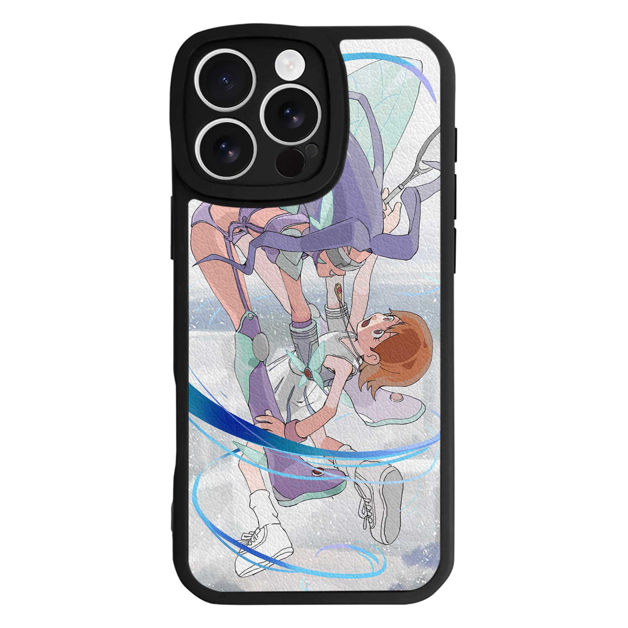 （画像用） Digimon デジタルモンスター/デジモン 【iPhone 16シリーズ対応】シリコンスマホケース（レザー調） 材質：シリコン